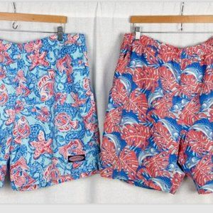Vineyard Vines Lot of 2 Mens Sz XL Swim Trunks Board Shorts Lined NWOT